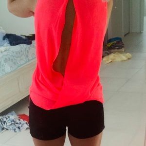 Tank Top Express Neon Pink Open Back